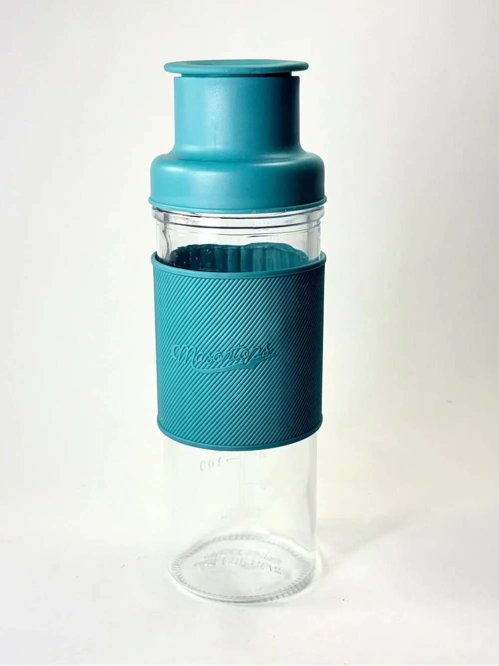 Masontops Cocktail Shaker Glass Mason Jar Drink Shake Silicone